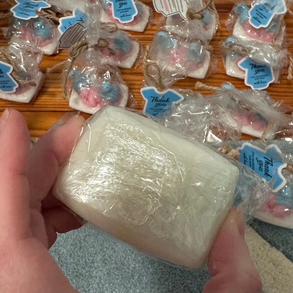 Pink and Blue Baby Shower Soap Favors